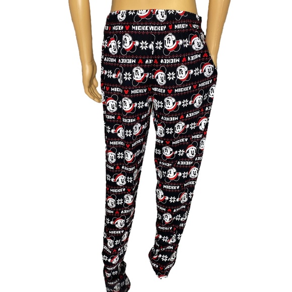 DISNEY Men’s XL Black White Red Relax Fit 100% Cotton NEW Mickey Mouse - Picture 2 of 3